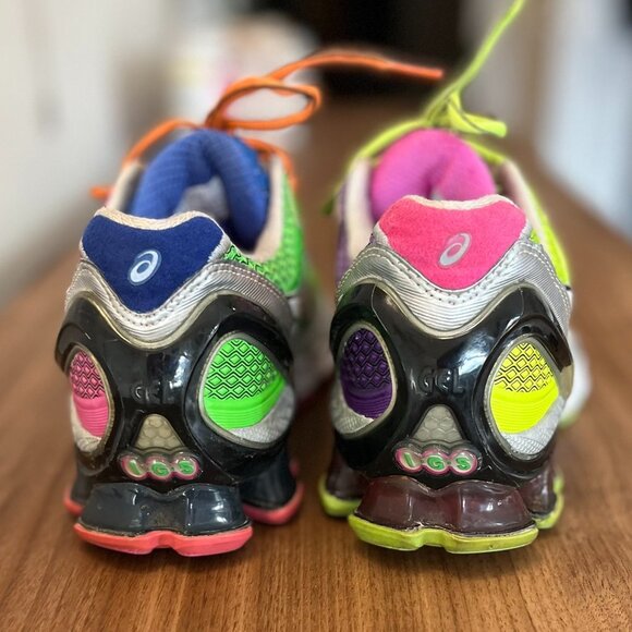 Asics Gel Kinsei 4, Mosaic Neon Multicolor, Size 8 - Picture 3 of 8